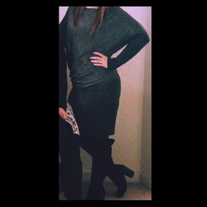 Sparkling Gray Slouch Dress